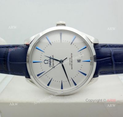 Low Price Omega Seamaster Automatic Watch Blue Leather Strap